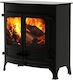 Charnwood Island III Blu Stahl Holzofen Luftheizung 11kW Blau