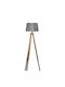 Artekko Floor Lamp with Socket for Bulb E27 Brown