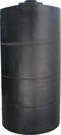 Rotosal Metalică Depozit Apă / Petrol / Ulei Îngustă Vertical 330lt Neagră