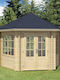 Wooden Home Beige L3.23xW3.23xH3.7m