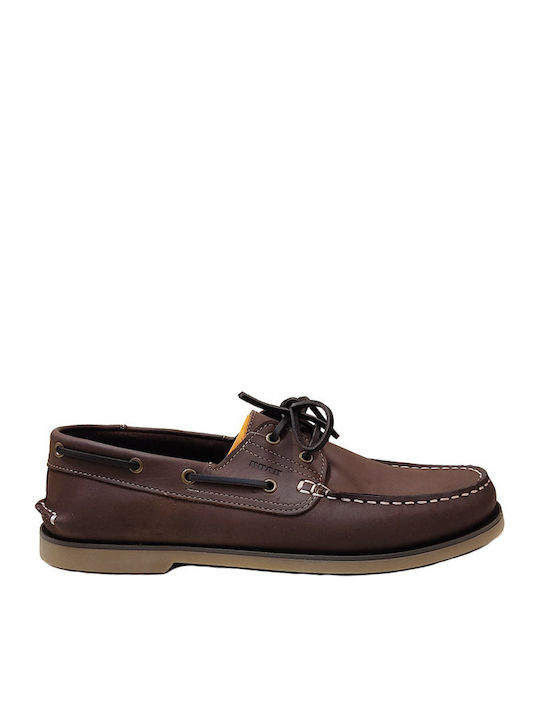 Δερμάτινα Ανδρικά Boat Shoes Dark Brown