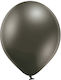 Set of 100 Balloons Latex Gray Anthracite Glossy