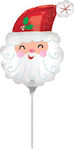 Balloon Foil Multicolour Santa 35.5cm