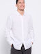 FBM007-00105 Long-sleeved Linen Shirt White
