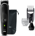 Braun All-In-One Style Kit Series 5 MGK5440 Επαναφορτιζόμενη Κουρευτική Μηχανή Μαύρη