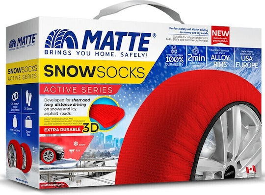 Matte Schneesocken Mittel PKW 2Stück