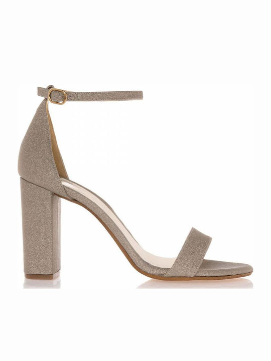 Fabric Sandals Gold