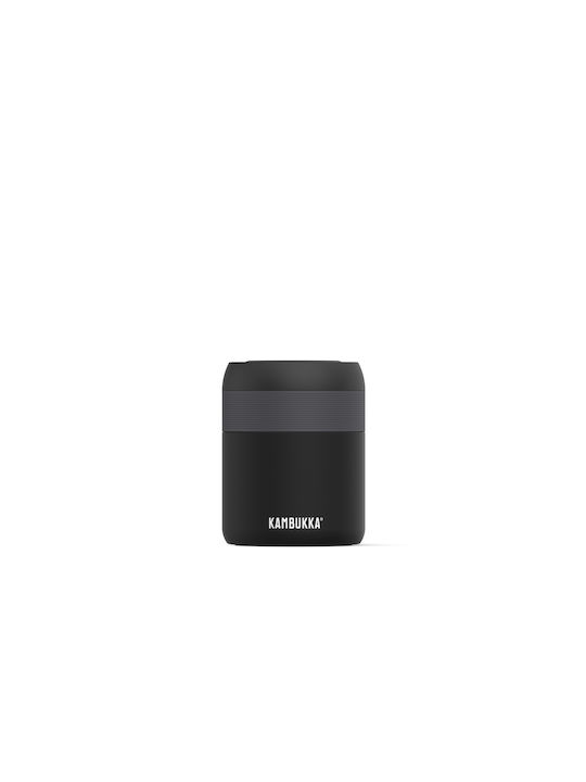 Kambukka Bora Δοχείο Φαγητού Inox Θερμός Matte Black 600ml