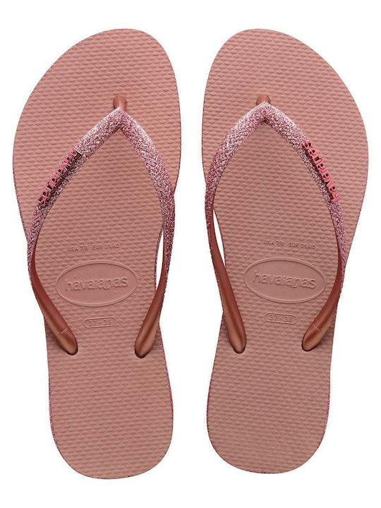 Havaianas Slim Sparkle II Damen Zehentrenner Go...