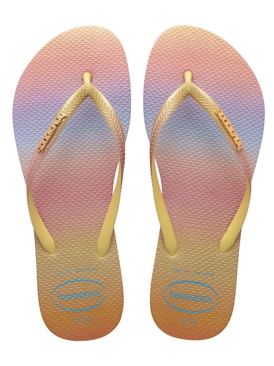 Havaianas Gradient Sunset Women's Flip-Flops Yellow Pixel