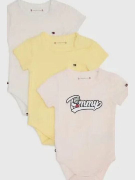 Tommy Hilfiger Set Babystrampler Kurzärmelig Mehrfarbig 3Stück