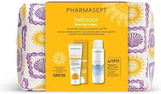 Pharmasept Heliodor Face Sun Σετ με Αντηλιακό Προσώπου, After Sun & Νεσεσέρ SPF30 3τμχ