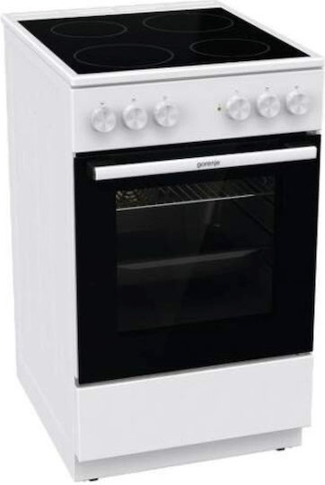 Gorenje Cooker 70lt with Ceramic Hobs W50cm. White