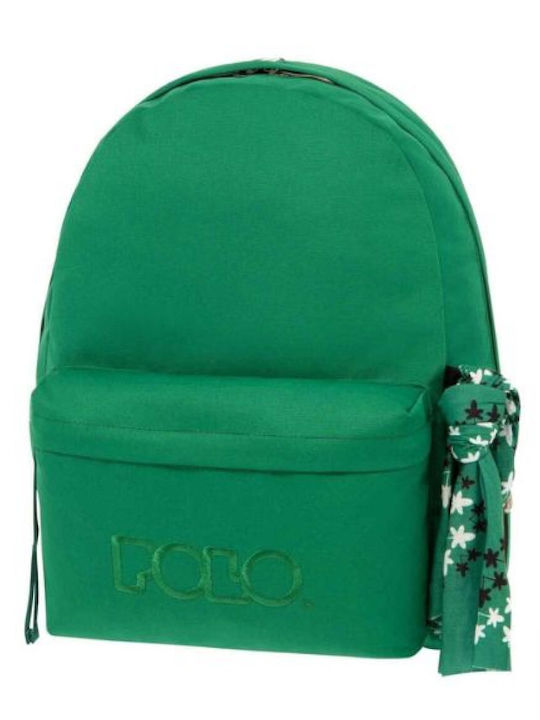 Polo Original Scarf School Bag Backpack Junior High-High School in Green color 23lt 2023