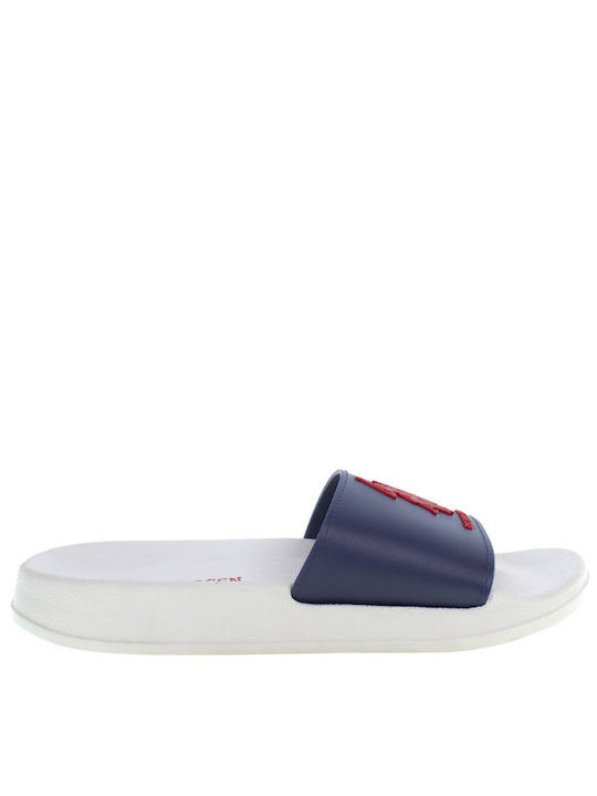 U.S. Polo Assn. Men's Slides Blue