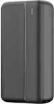 Maxlife MXPB-02 Power Bank 30000mAh 20W με 2 Θύρες USB-A και Θύρα USB-C Power Delivery Μαύρο