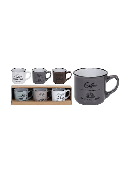 Koopman Ceramic Mug in Various Colours in Various Colours 100ml (Various Colours) 3 Pieces