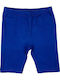 Kinder Leggings Radfahren Kurz Blau