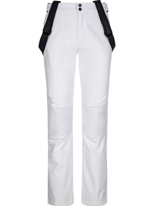 Kilpi Dione SL0408KI-WHT Women's Dungarees for Ski & Snowboard Soft Shell White