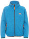 Kinderstrickjacke Fleece Blau