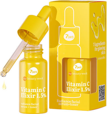 7DAYS MB Elixir Serum Față cu Vitamina C pentru Strălucire 20ml