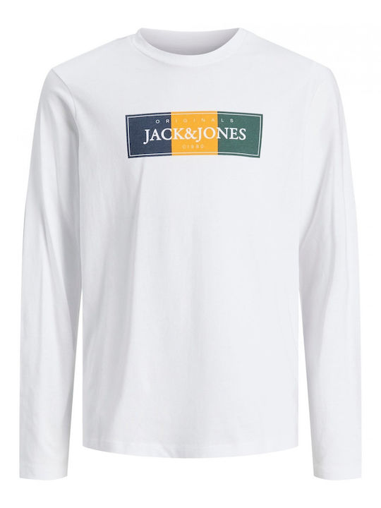 Jack & Jones Bluză pentru copii Cu mâneci scurte Albă