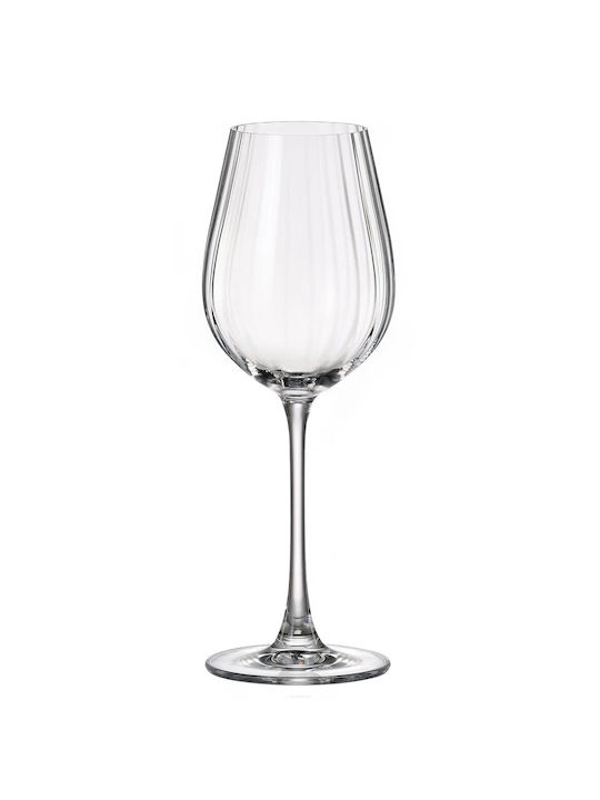 Bohemia Optic Ποτήρι για Κόκκινο Κρασί από Κρύσταλλο Κολωνάτο 400ml