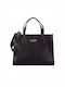 Guess HWVB8665220 Leder Damen Tasche Tote Hand Schwarz