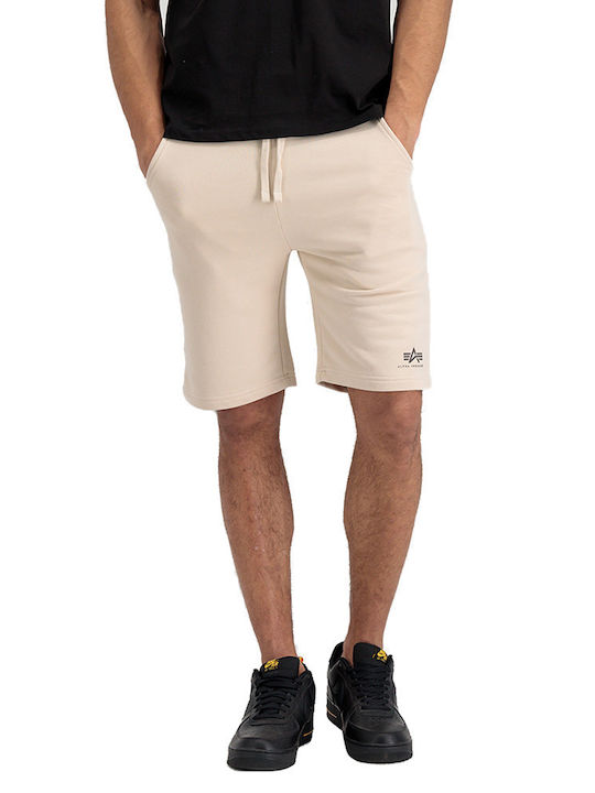 Alpha Industries Men's Athletic Shorts Ecru