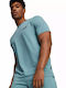 Puma Men's Short Sleeve T-shirt Petrol Blue