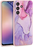 Tech-Protect Marble Umschlag Rückseite Silikon Rosa (Galaxy A54)