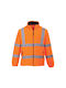 Portwest Μπουφάν Εργασίας Ανακλαστικό με Επένδυση Fleece Πορτοκαλί