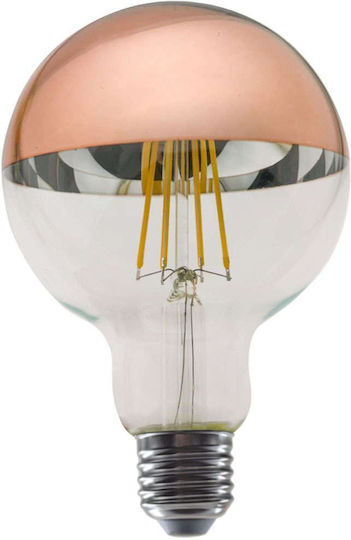 Diolamp LED-Lampe 8W für Fassung E27 und Form G95 Warmes Weiß 900lm Dimmbar