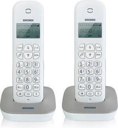 Brondi Gala Telefon fără fir Duo White/Grey