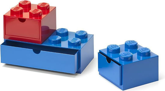 LEGO Kinder Aufbewahrungsbox aus Kunststoff Mehrfarbig 3Stück