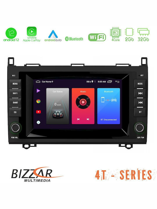 Bizzar Ηχοσύστημα Αυτοκινήτου για Mercedes-Benz Sprinter / Vito / Viano / A Class Sprinter (W906) 2004-2019 (Bluetooth/USB/WiFi/GPS/Apple-Carplay/Android-Auto) με Οθόνη 7"