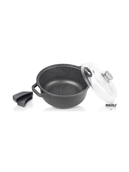 Risoli Granito Deep Pot made of Cast Aluminum 24cm