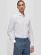 Kason Long-sleeved Cotton Shirt White