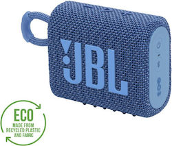 JBL Go 3 Eco Αδιάβροχο Ηχείο Bluetooth 4.2W με Διάρκεια Μπαταρίας έως 5 ώρες Μπλε