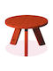 Outdoor Dinner Wood Table Cherry 60x60x73cm