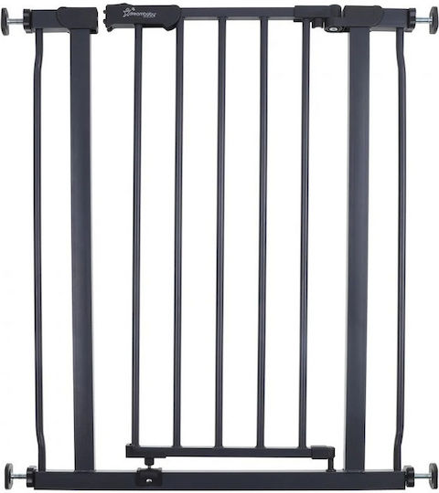 Dreambaby Ava Foldable Security Door Simple Placement made of Metal Charcoal 61x76cm 1pcs
