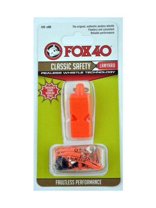 Fox40 Classic 40 String Σφυρίχτρα Προπονητών Με Κορδόνι