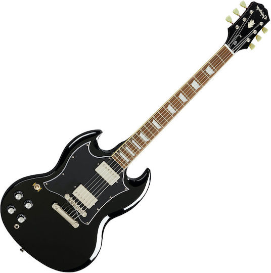 Epiphone SG Standard Chitară Electrică pentru Stângaci cu Forma SG și Configurație de Pickup-uri HH Ebony