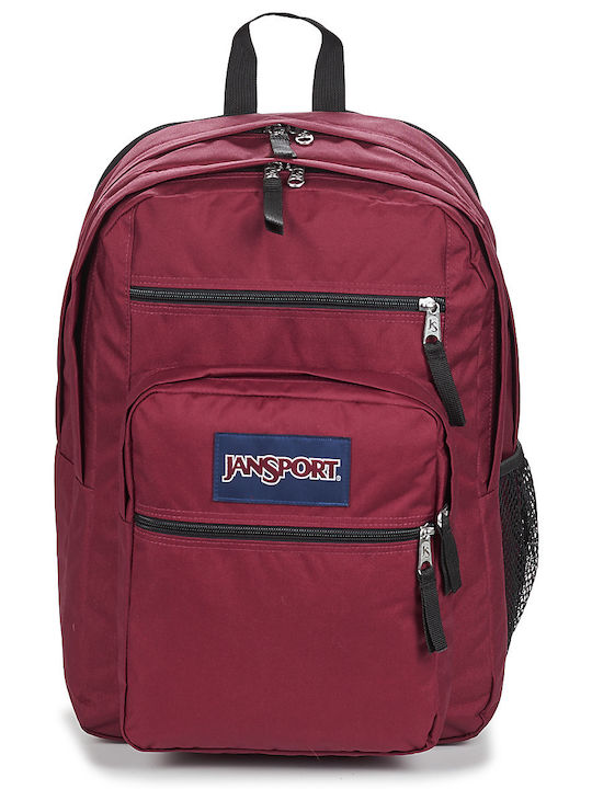 Jansport Big Student Σχολική Τσάντα Πλάτης Γυμνασίου - Λυκείου σε Κόκκινο χρώμα