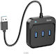 Hoco HB31 USB-Hub Mit 4 USB 3.0 Schnittstellen Und USB-A Anschluss