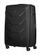 Wenger Prymo Large Hard Black Suitcase with 4 Wheels Height 76cm