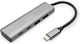 Digitus USB-Hub 4 Anschlüsse USB 3.1 mit USB-C Verbindung Grau