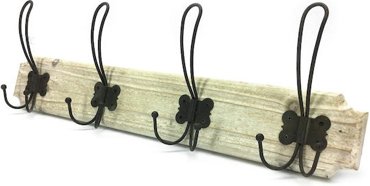 ArteLibre Ξύλινη 4 Θέσεων 60x1.3x12cm ArteLibre Ξύλινη 4 Θέσεων 60x1.3x12cm