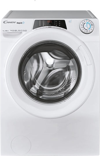 Candy Waschmaschine 9kg mit Dampftechnologie 1200 Umdrehungen Schnapp & Wasch RO 1294DWMT/1-S