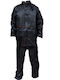 Men's Waterproof Riding Rain Suit Black